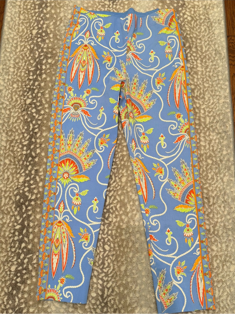 Truth Republic Blue Floral Print Stretch Pants